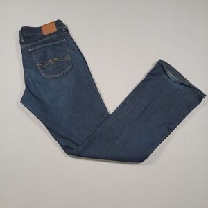 Lucky Brand Women Sweet N Low Bootcut Jeans Size 8 Blue Mid Rise Denim